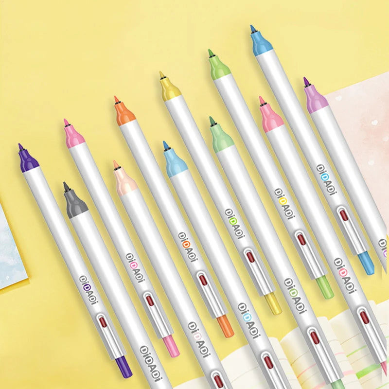 Beifa Manga Markers Press Pen Change Refill Sketching 6/12 Colors Art School Oily Alcoholic Brush Pen for Animation Draw  манга