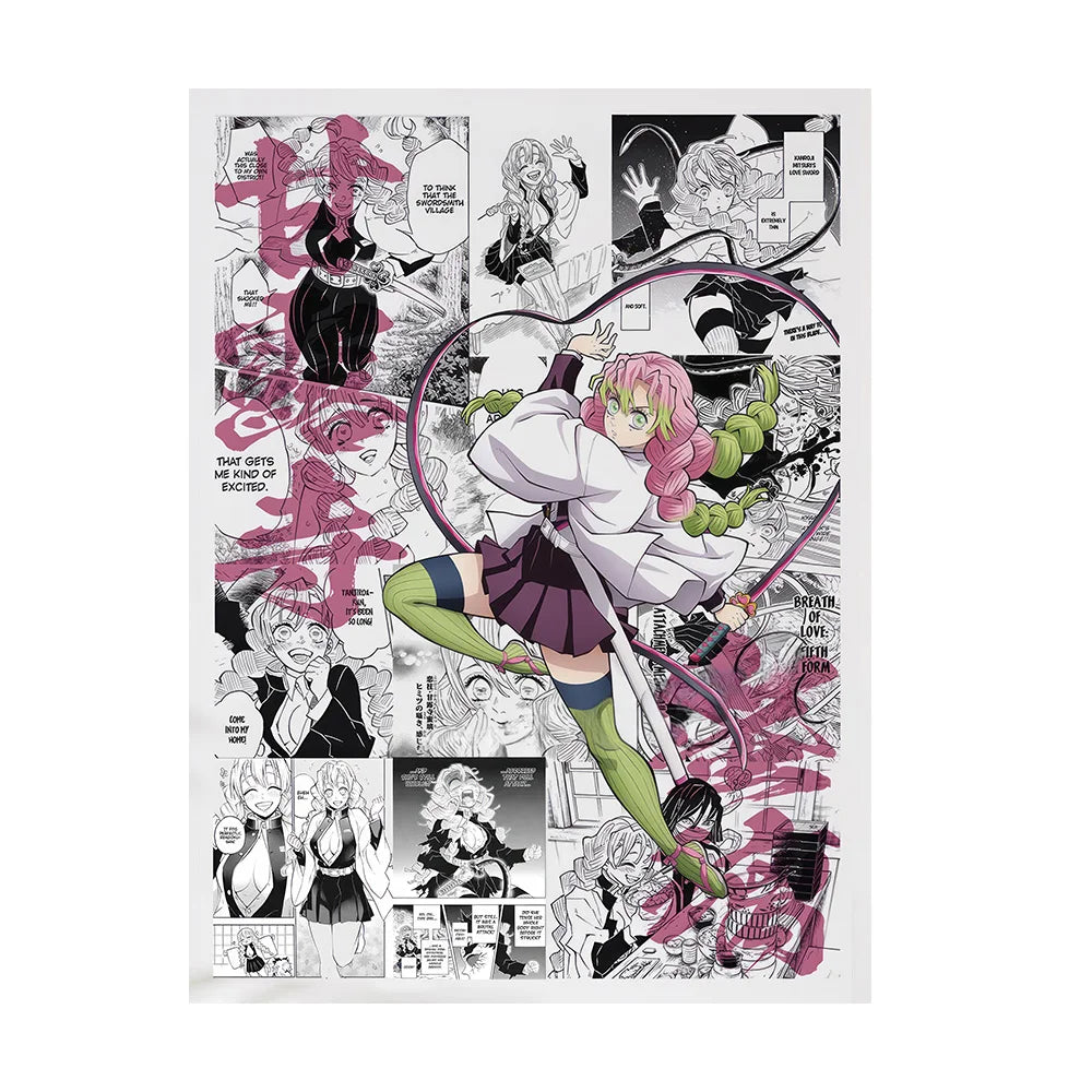 Demon slayer Wall Art Poster Demon slayer Canvas Art Prints Demon slayer Wall Decor Picture Demon slayer Canvas Painting