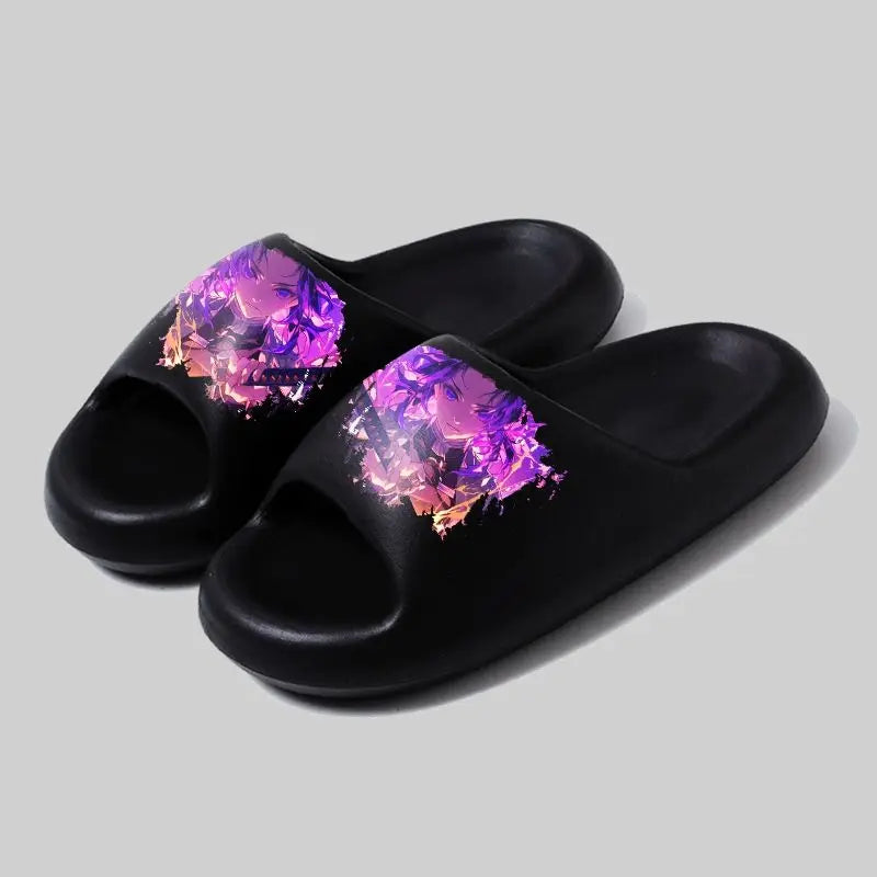 Demon Slayer: Tanjiro, soft sole, comfortable and handsome flip-flops, men's and women's summer anti-slip sandals, holiday gift