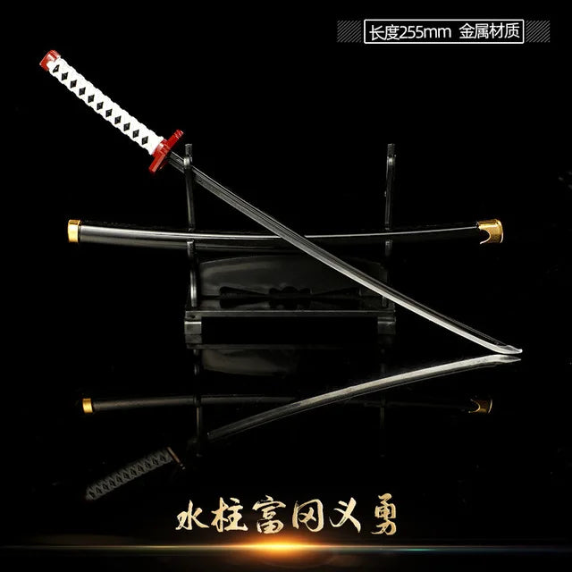 Demon Slayer Sword Real Katana Swords Demon Slayer Cosplay Metal Props Weapon Anime Battle Ready No Cutting Edge Bedroom Decor