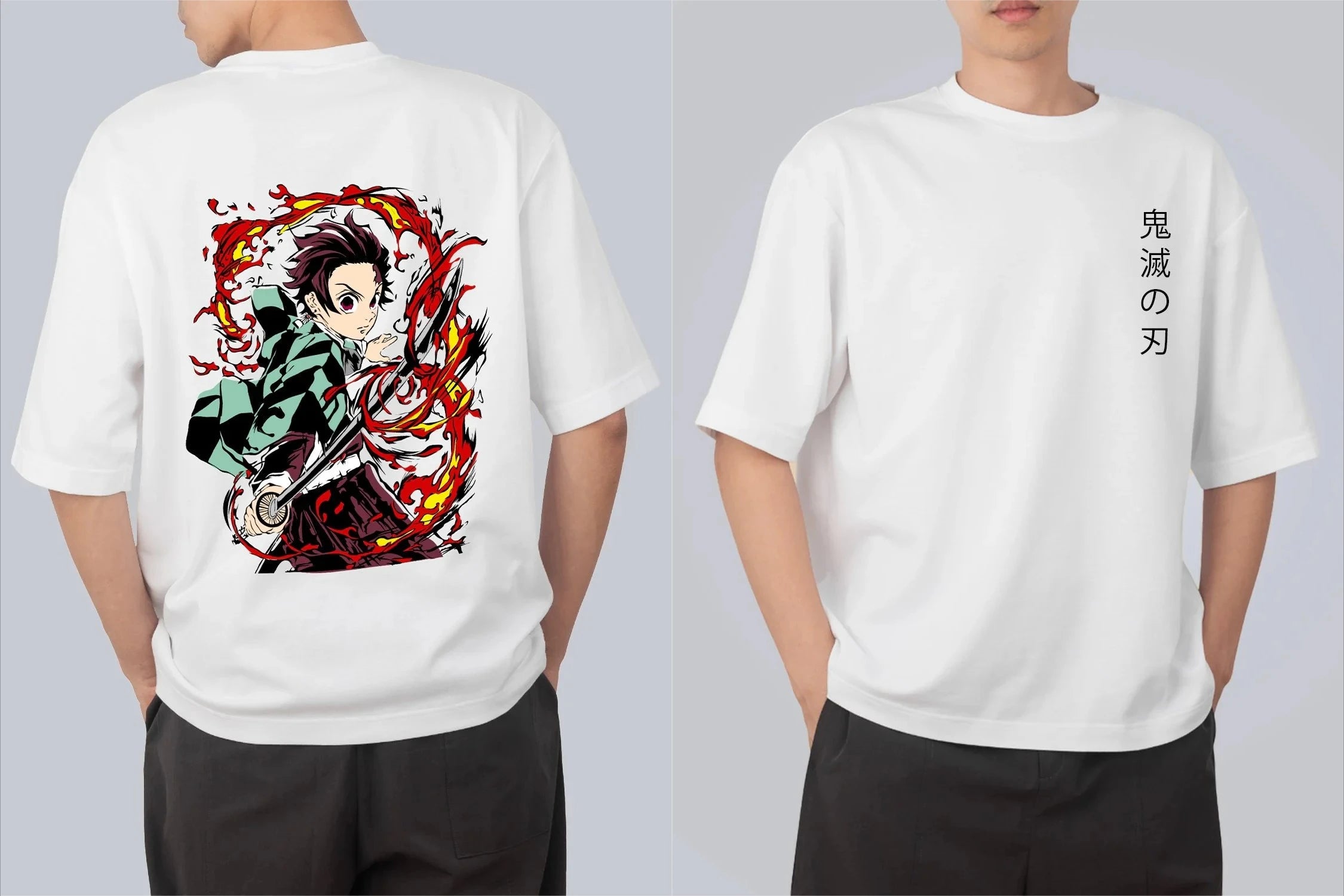 Demon Slayer Anime Printed T-shirt Men Women Short Sleeve Cotton Graphic Tee Summer Casual Tops Y2k Clothes Oversized Streetwear