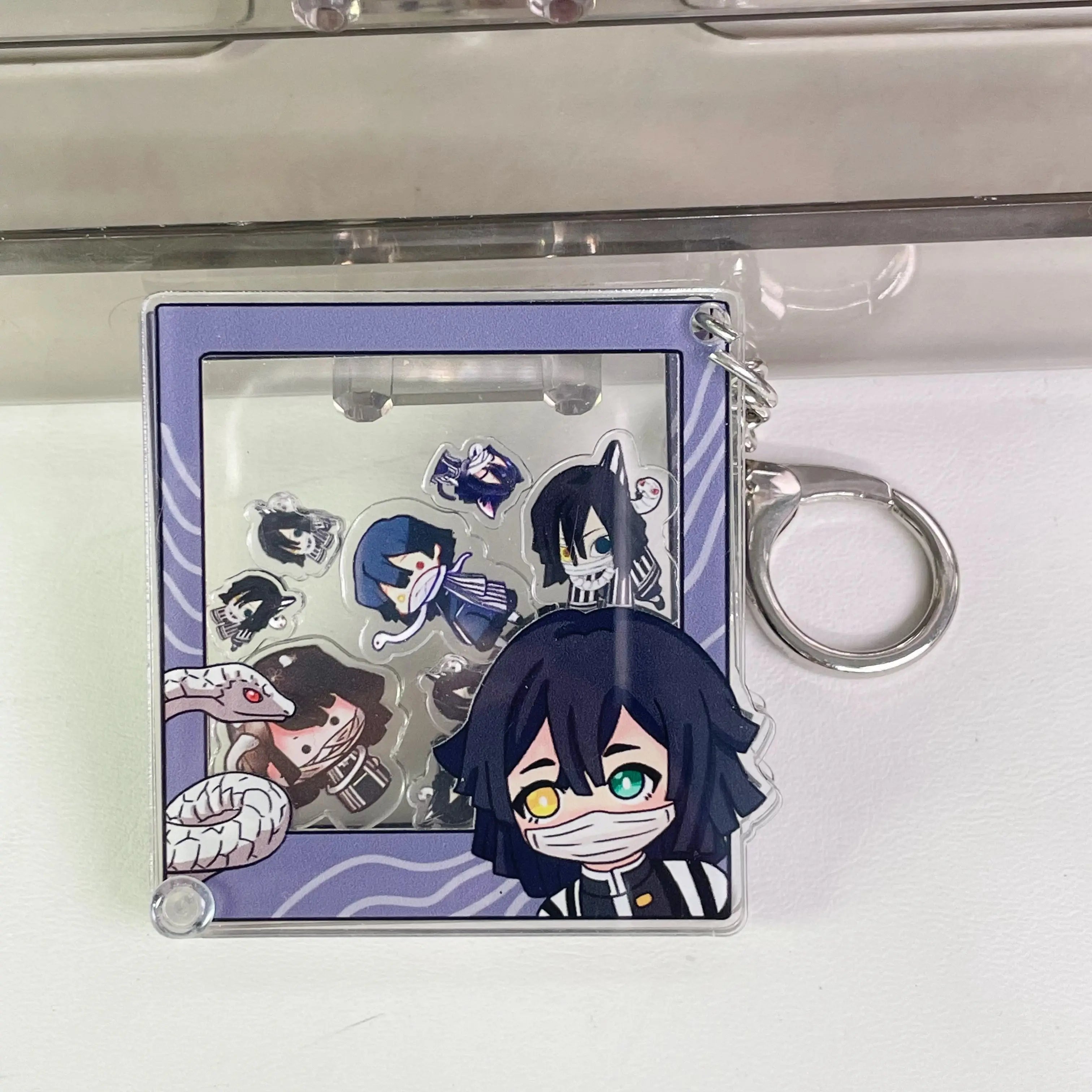 Demon Slayer Nezuko Tanjiro Kamado anime two-dimensional acrylic pendant diy shaker detachable keychain accessories wholesale