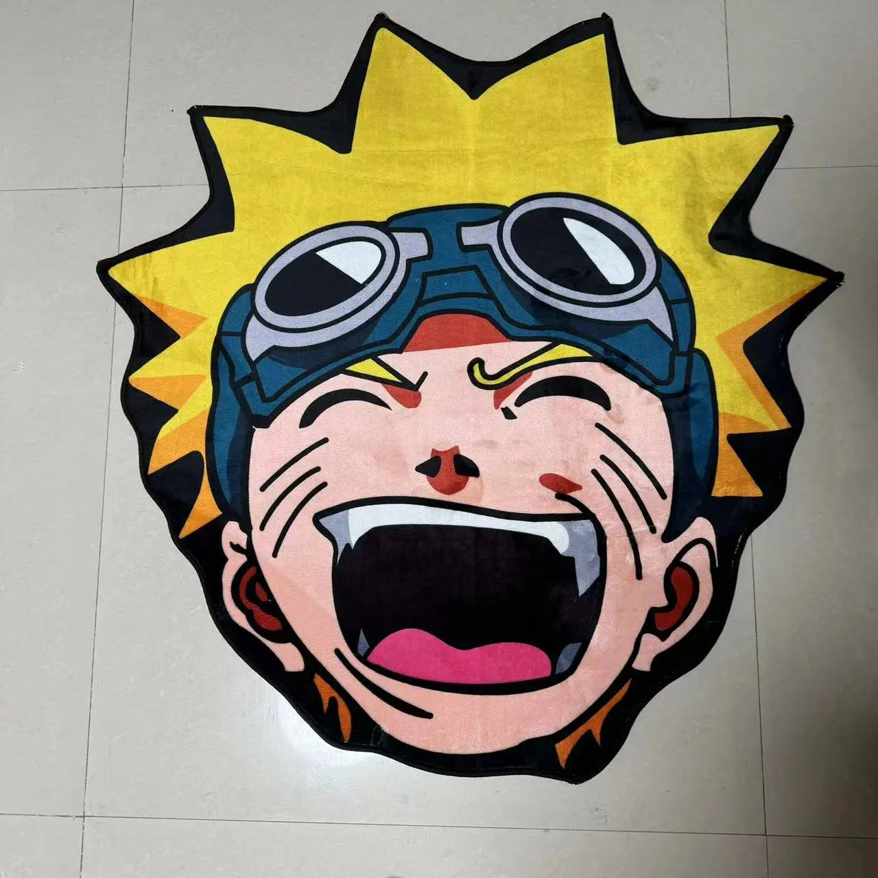 Naruto Uzumaki laugh Irregular Area Manga Anime Rugs Bedroom Home Deco Door Floor Anti-slip Bedside Kids Birthday Gift