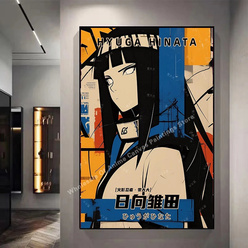 Naruto Poster By Kakashisuke Itachi Uchiha Akatsuki Graffiti Anime Character Oil Painting Modern Home Decoration Mural