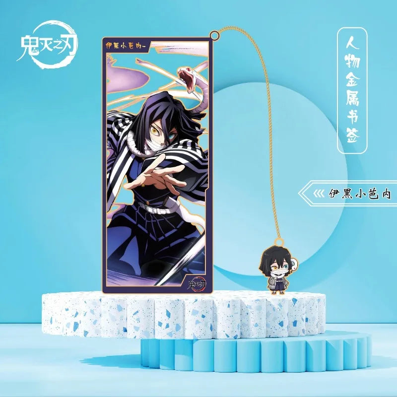 Demon Slayer Tanjiro Kamado Giyu Tomioka Exquisite Creative Cartoon Metal Hollow Bookmark Personality Simple High-Value Bookmark