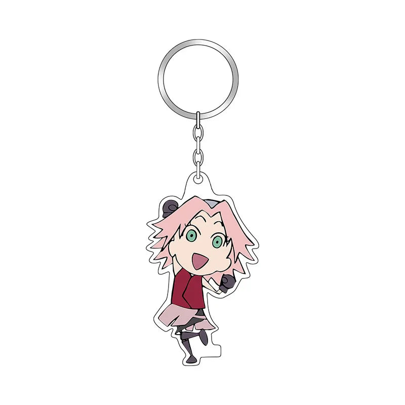 Anime Naruto Akatsuki Uchiha Itachi Acrylic Gift Girl Pendant Jewelry Cute Creative Keychain Fashion Bag Ornaments Key Ring