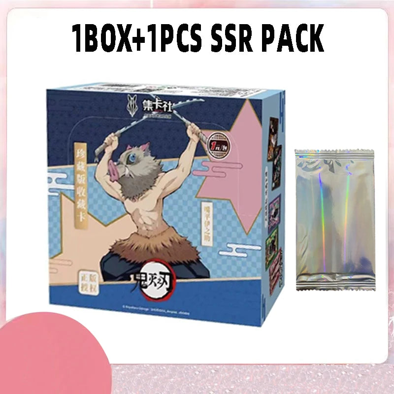 Demon Slayer Full Sets  Rare SSP Colorful Refraction Card Diamond Card Tanjirou Kamado Nezuko Character Collection Card Toys