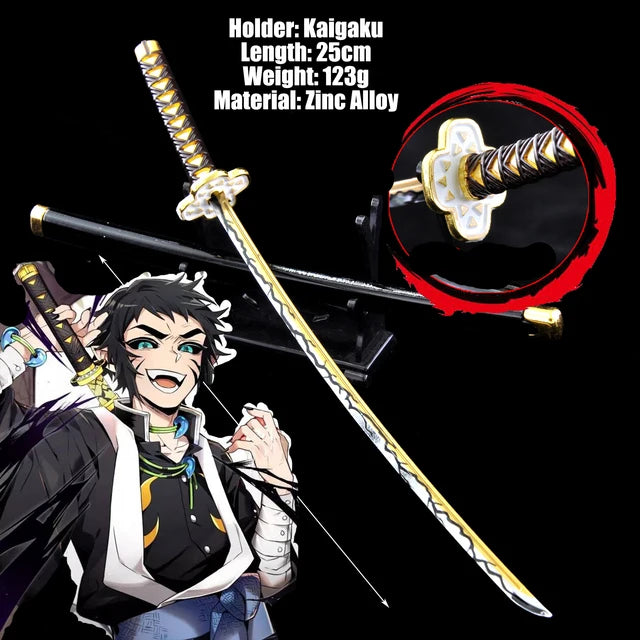Demon Slayer Real Katana Swords 25cm Anime Demon Slayer Cosplay Metal Props Weapon Cosplay Props Battle Read Edge Bedroom Decor