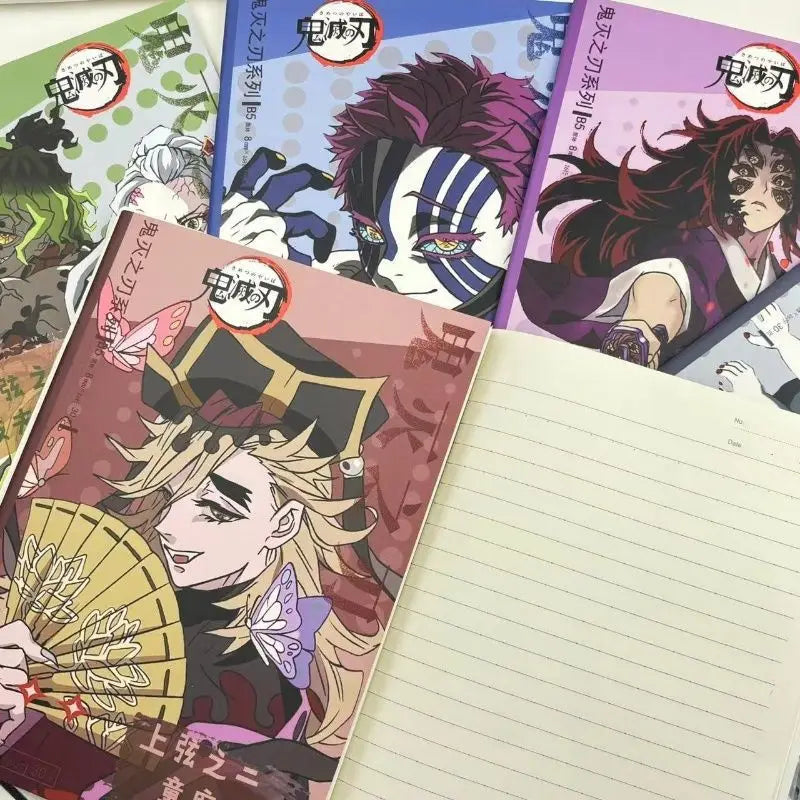Demon Slayer anime two-dimensional cartoon horizontal line notepad creative personality high-value notebook student stationery