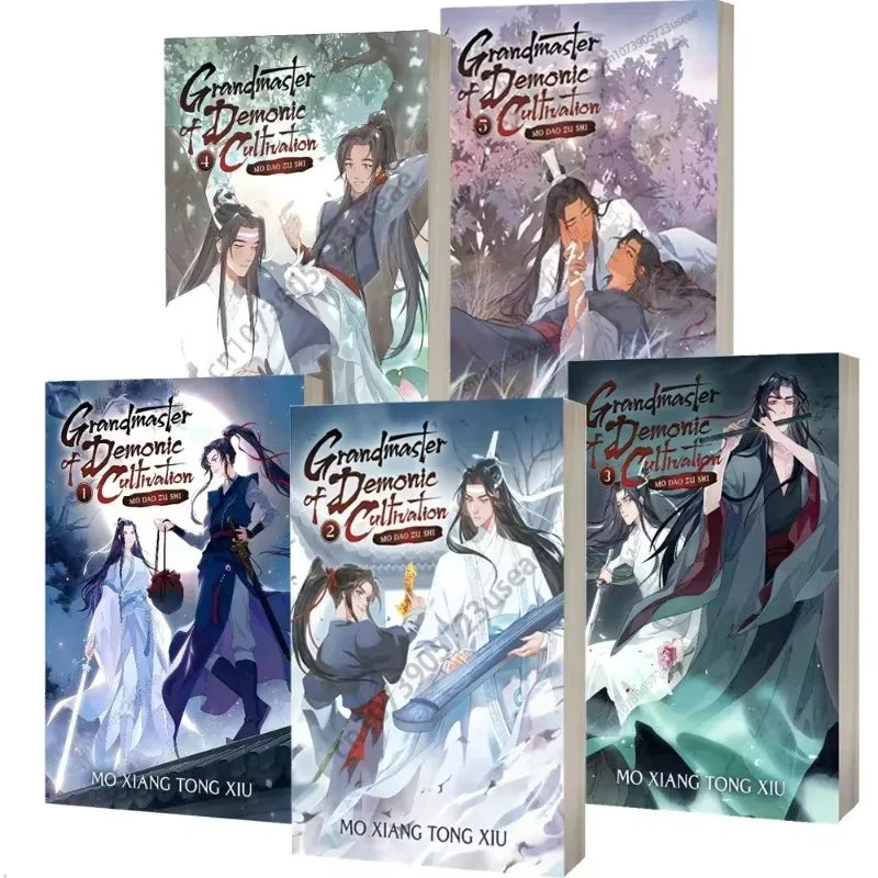 Volume 1-5 English comic book grandmaster of demonie cultivation Dan Mei fantasy novel MO DAO ZU SHI libros de manga  books