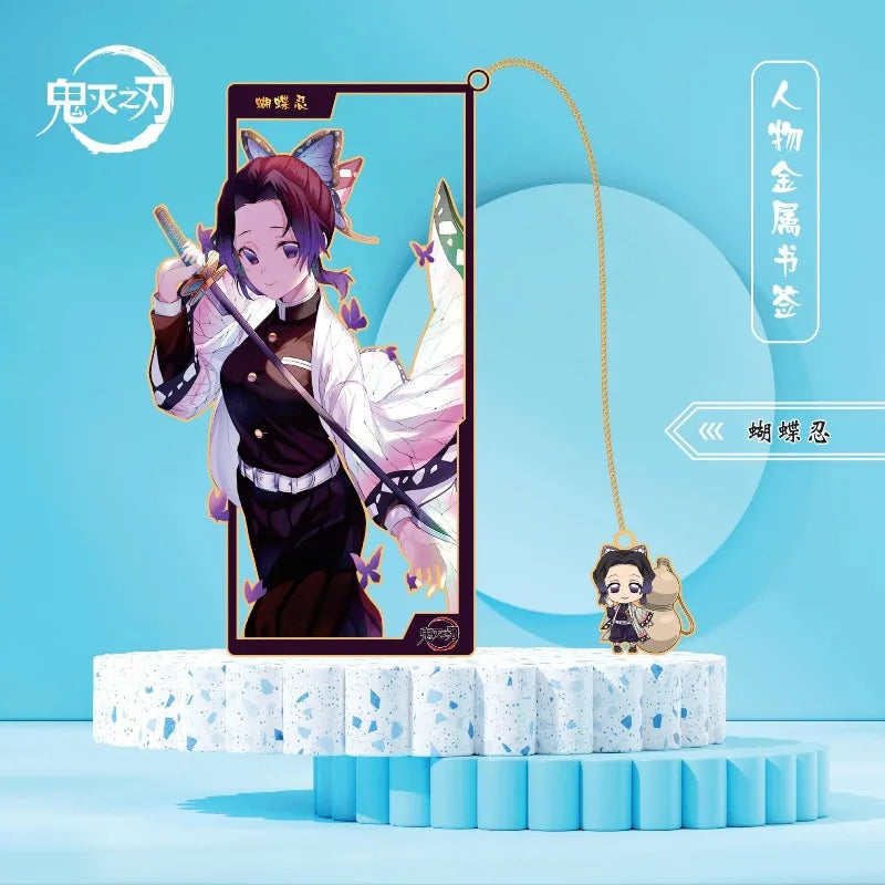 Demon Slayer Tanjiro Kamado Giyu Tomioka Exquisite Creative Cartoon Metal Hollow Bookmark Personality Simple High-Value Bookmark