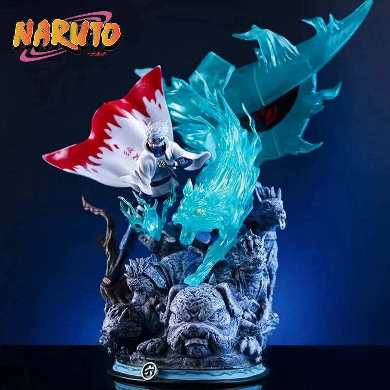 26cm Naruto Anime Figure Hatake Kakashi Figures Pvc Gk Statue Figurine Model Doll Ornament Collection Desk Toys