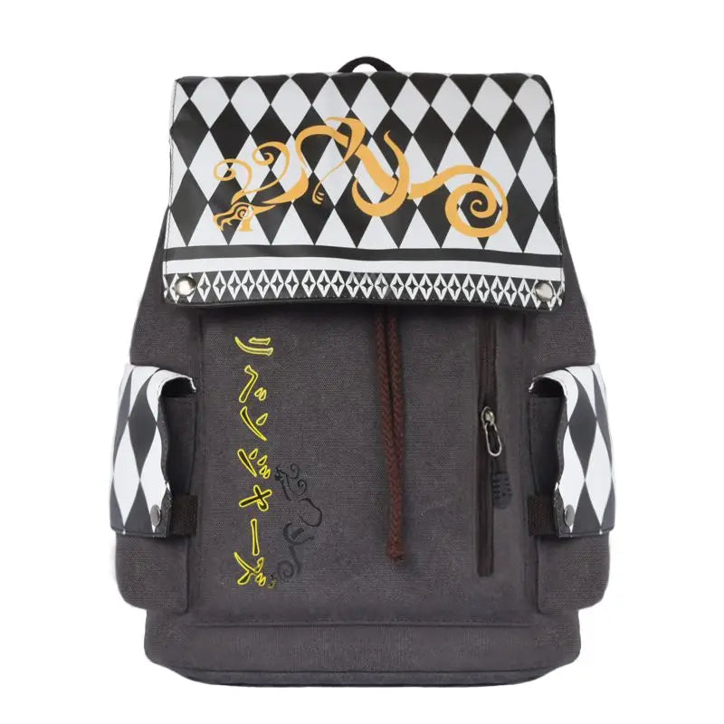 One Piece anime peripheral student schoolbag thickened washed canvas men and women backpack Naruto cartoon drawstring bag