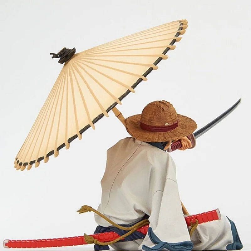 One Piece GK Kimono Monkey D Luffy 14cm Anime Action Figure Model Straw Hat Luffy Figma Doll Collecting Toys Desktop Decoration