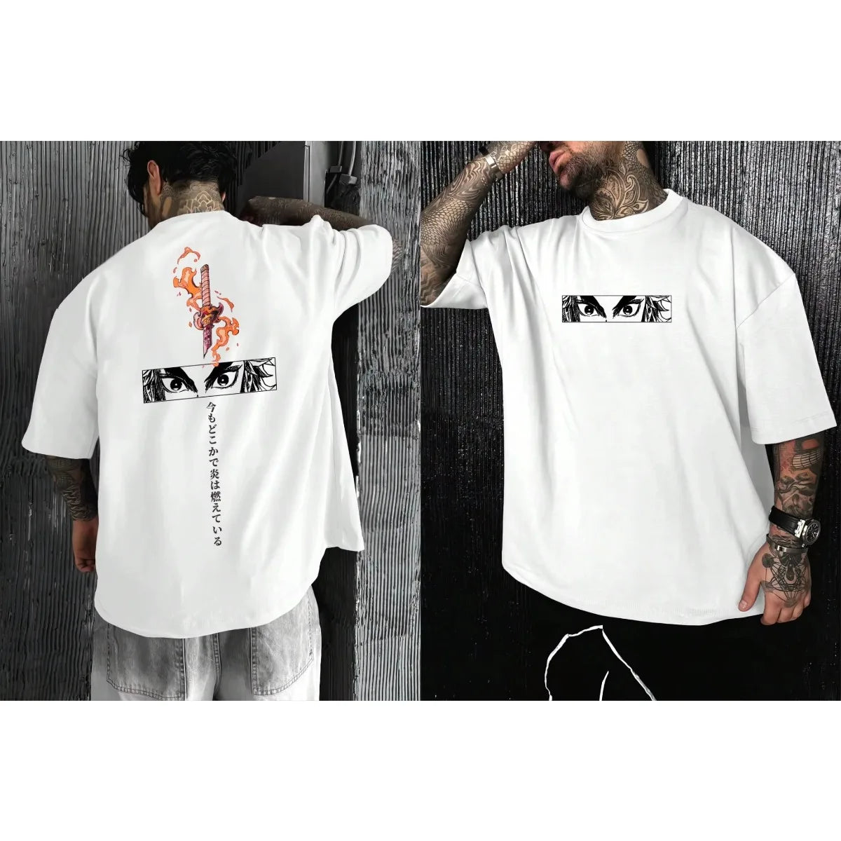 Demon Slayer 2025 Summer Anime Men's T-shirt  Loose Cotton Short Sleeve Graphic Tee Japanese Streetwear Casual Tops Y2k Clothes