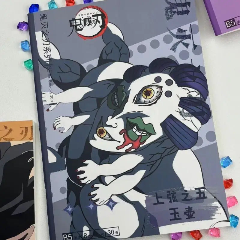 Demon Slayer anime two-dimensional cartoon horizontal line notepad creative personality high-value notebook student stationery