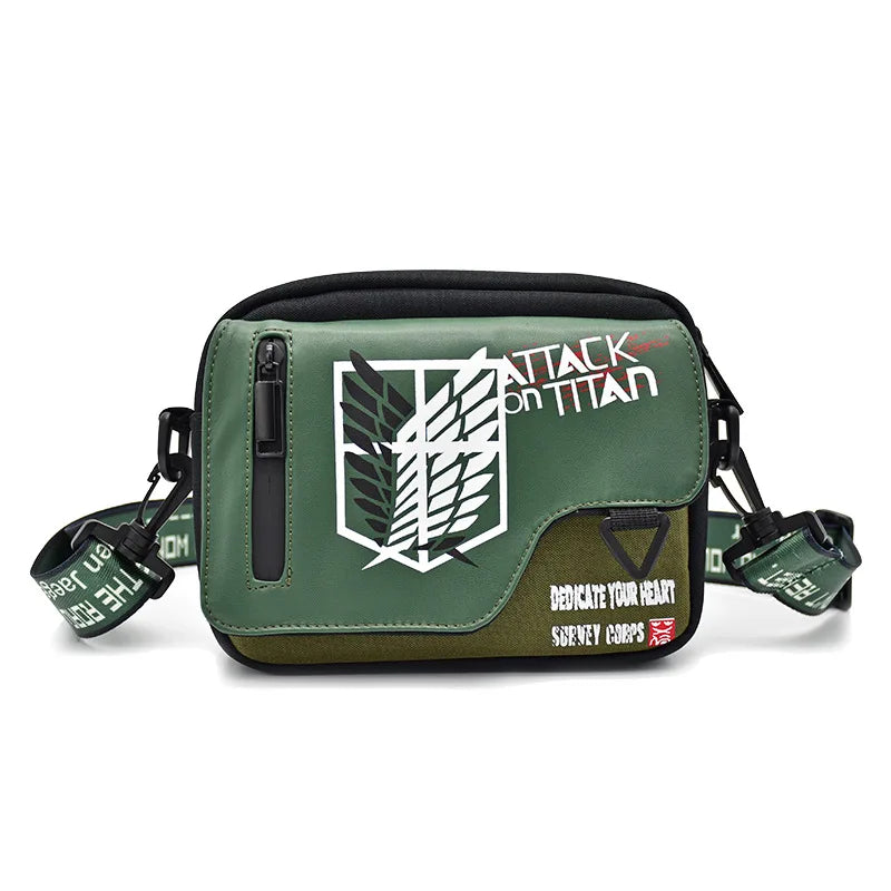 Anime Crossbody Bag Male Students Anime One Piece Attack on Titan Naruto Personalized Small Shoulder Bag handbag fashion gift