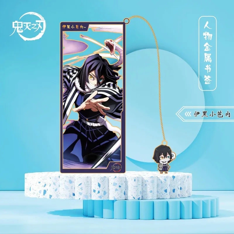 Demon Slayer Tanjiro Kamado Giyu Tomioka Exquisite Creative Cartoon Metal Hollow Bookmark Personality Simple High-Value Bookmark
