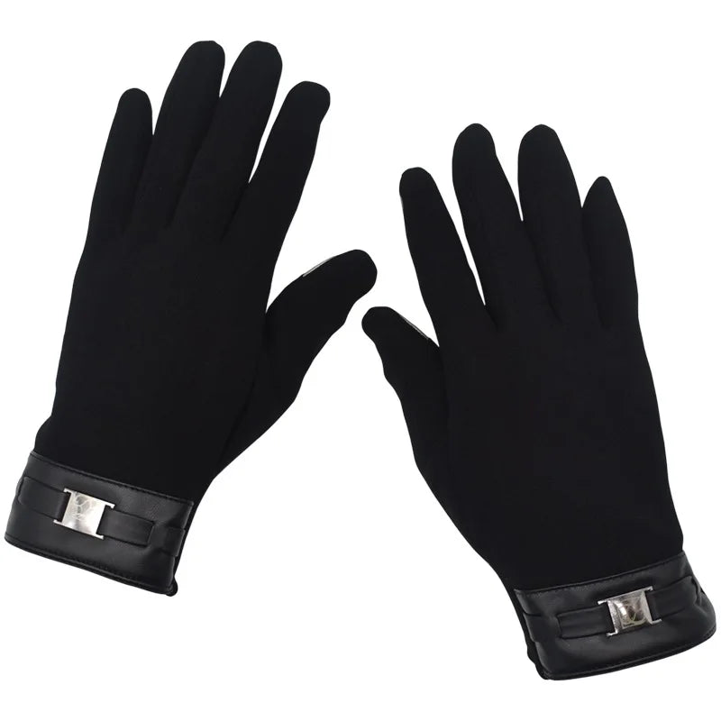 Anime Naruto Slayer Red Cloud Warm Gloves for Women Men Kids Winter Warm Fleece Full Wrap Cotton Touch Screen Gloves Toys Gifts