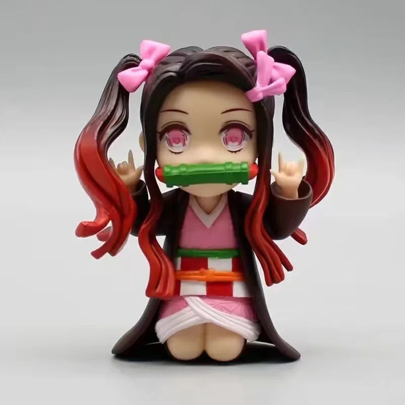 Japanese anime Demon Slayer Funny cartoon shaped desktop ornament wacky anime merchandise small gift