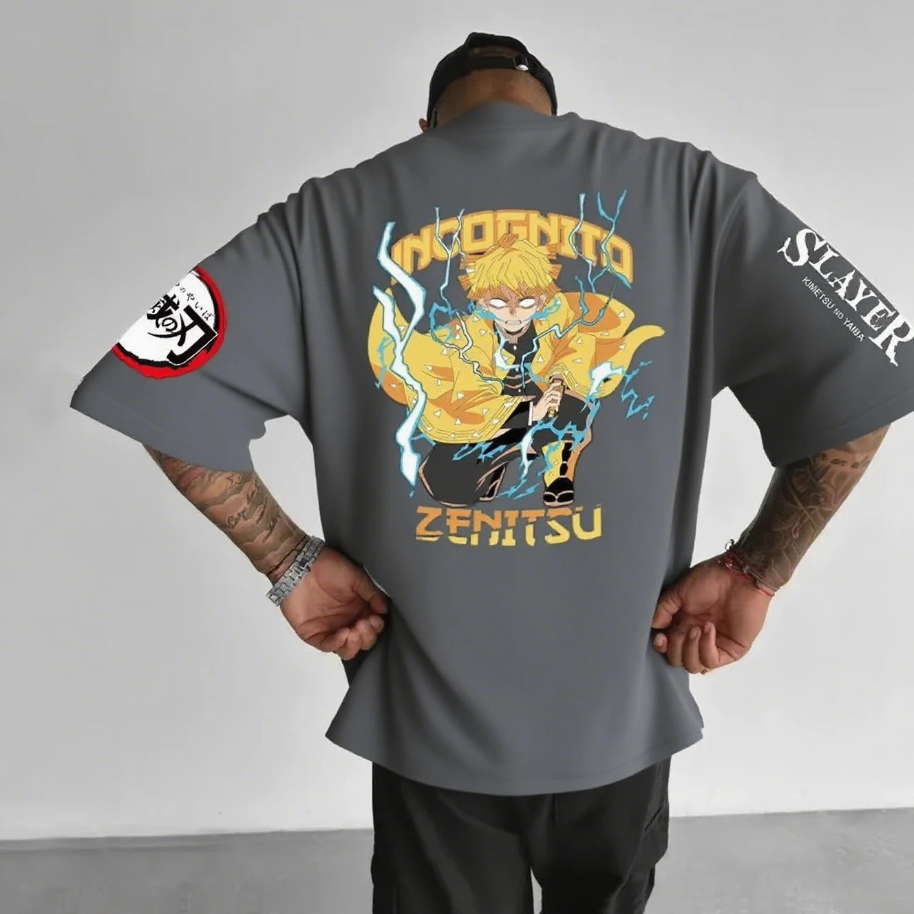 Demon Slayer Anime Print Men T-shirt Summer Fashion Oversized Women Short Sleeve Graphic Tee Streetwear Casual Tops Y2k Clothes