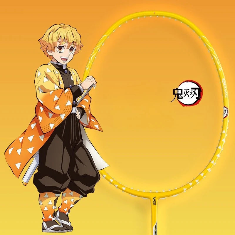 Demon Slayer for boys and girls new cartoon anime design ultra light professional competition training badminton racket gifts