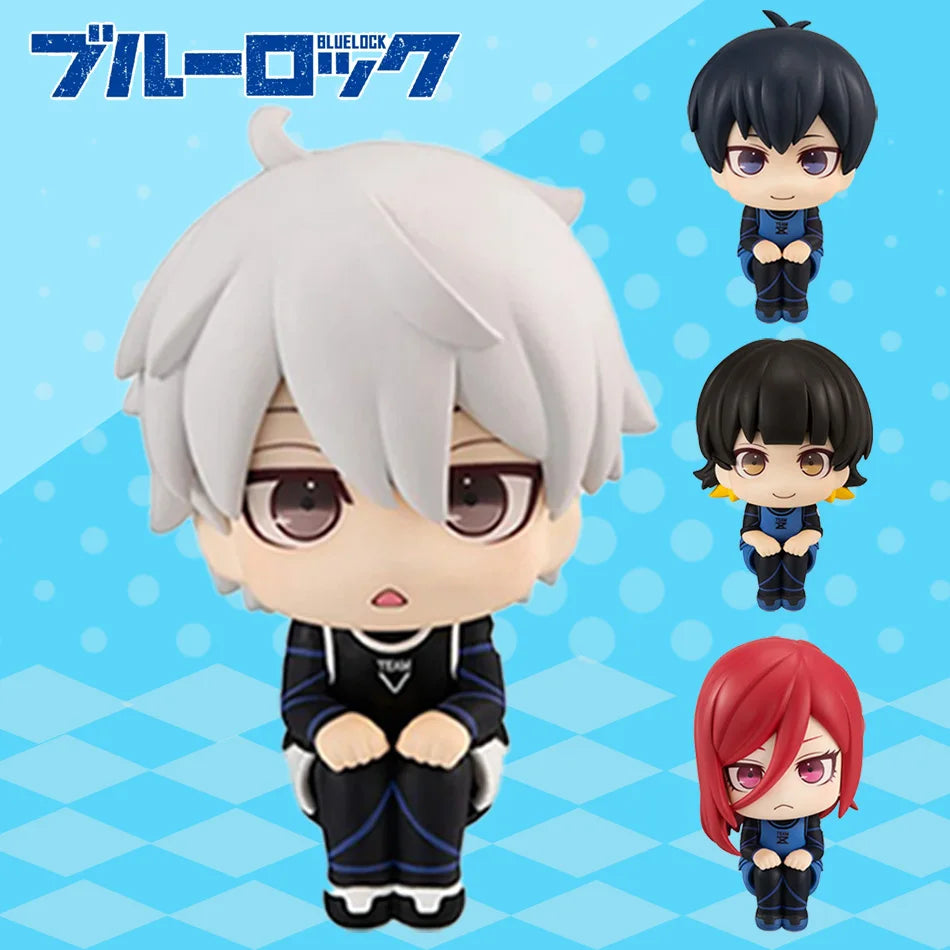 Anime action characters Isagi, yoachi, Chigiri, Hyoma, Bachira, Meguru, Nagi, Seishiro