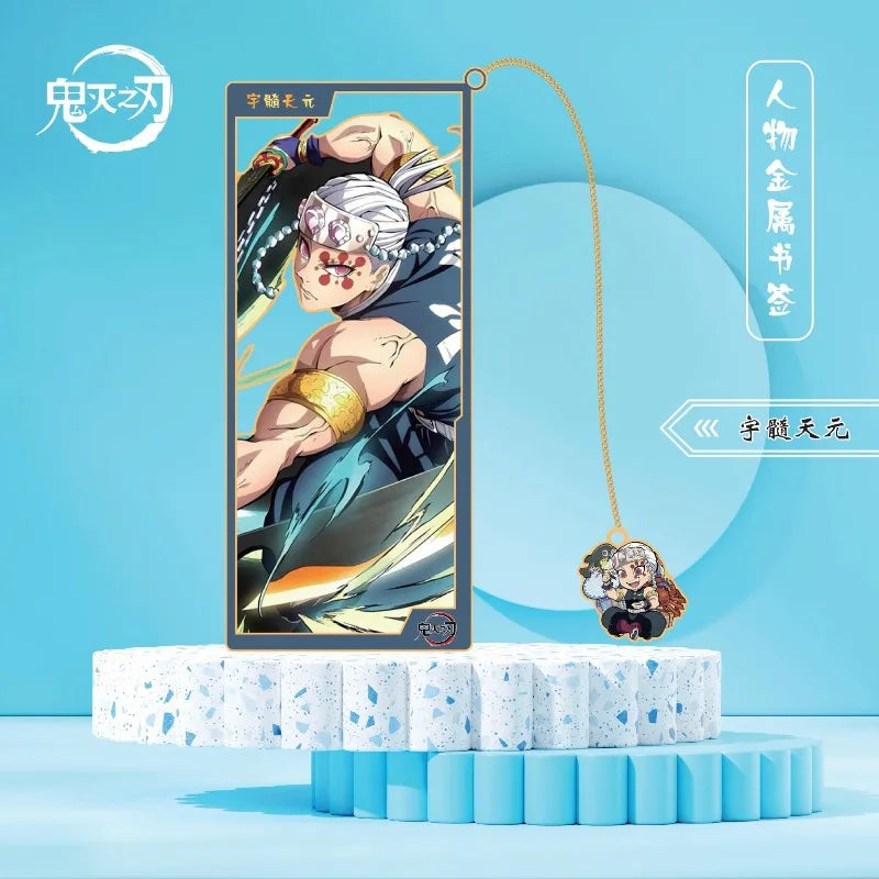Demon Slayer Tanjiro Kamado Giyu Tomioka Exquisite Creative Cartoon Metal Hollow Bookmark Personality Simple High-Value Bookmark