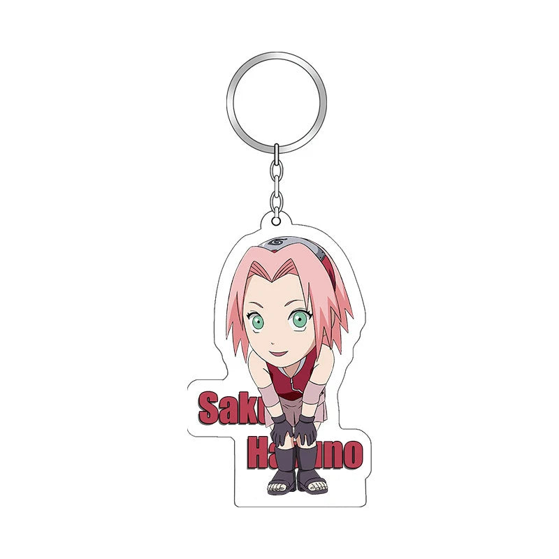 Anime Naruto Akatsuki Uchiha Itachi Acrylic Gift Girl Pendant Jewelry Cute Creative Keychain Fashion Bag Ornaments Key Ring