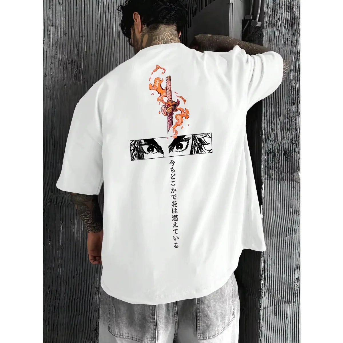 Demon Slayer 2025 Summer Anime Men's T-shirt  Loose Cotton Short Sleeve Graphic Tee Japanese Streetwear Casual Tops Y2k Clothes